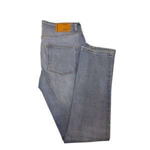 Frank And Oak Dylan Slim Fit Light Wash Jeans Mens 31x32 Blue Denim Pants